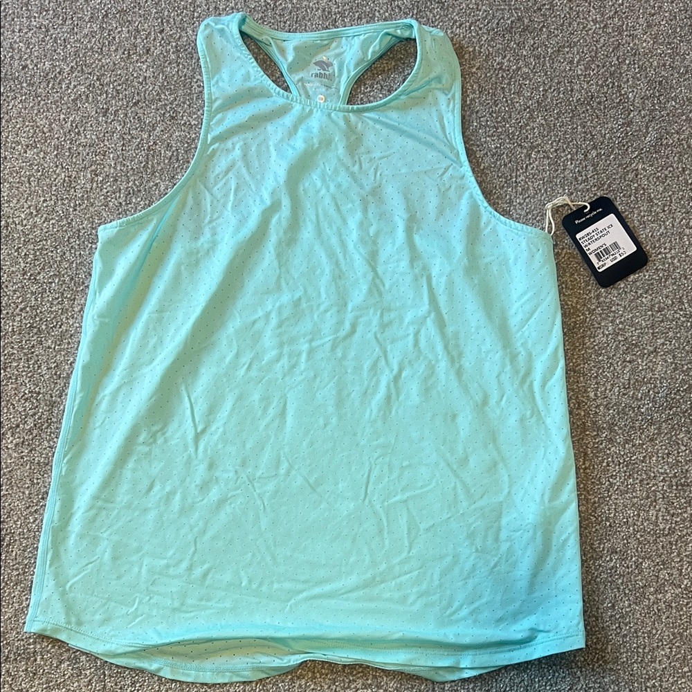 Baby Blue RABBIT Running Women’s Racerback Tank Top
